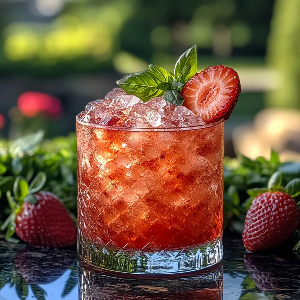 Maat Soju Strawberry Cocktail